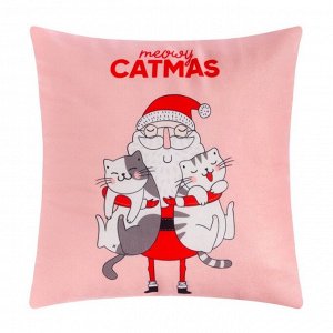 Подушка "Catmas", 40х40 см, велюр