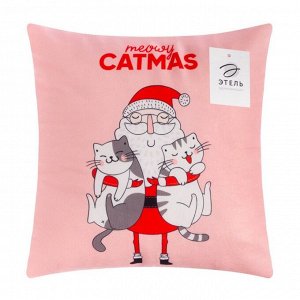 Подушка "Catmas", 40х40 см, велюр