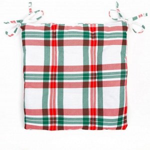 Подушка на стул "Этель" Нoliday decoration 42х42х7см, 100%хл, репс 210 г/м2