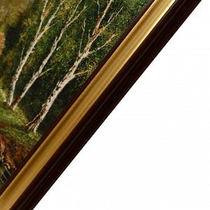 W002-40х80 Картина из гобелена "Водяная мельница в лесу" (47х86)