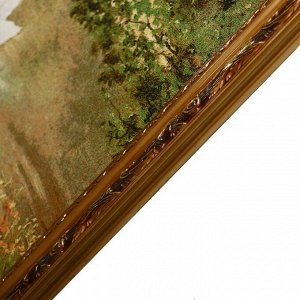 Y027-60х120 Картина из гобелена "Лебеди в деревенском пруду" (65х125)