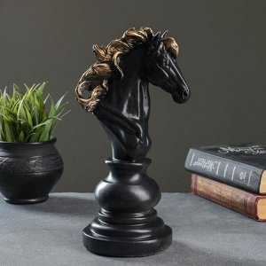 Фигура "Конь" черный, 11х14х26см