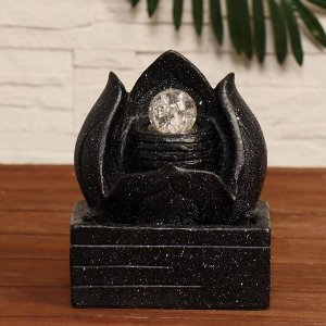 Фонтан "Каменный цветок" 15х15х20 см (с подсветкой)