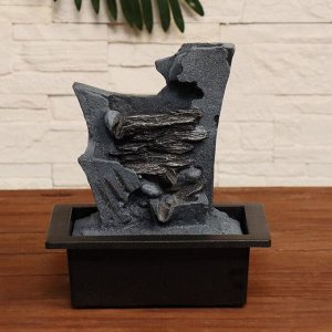 Фонтан "Тэос" каменный ручей, 23х17,5х26 см (с подсветкой)