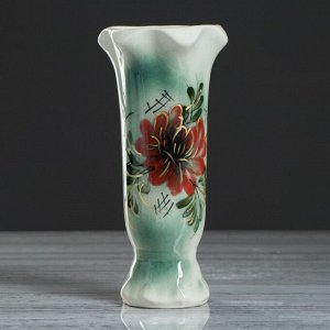 Ваза керамическая "Тюльпан", настольная, цветная, 22 см, микс