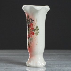 Ваза керамическая "Тюльпан", настольная, цветная, 22 см, микс