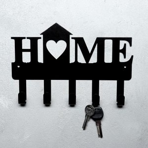 Ключница металлическая "HOME" 25см