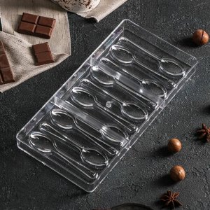 Форма для шоколада 27,5x13,5 см "Ложки", 10 ячеек