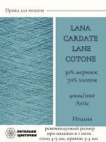 Пряжа для вязания Lanecardate, 100 гр., Artic