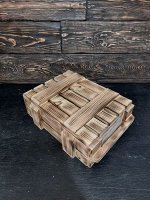 Ящик-сундук подарочный с обжигом