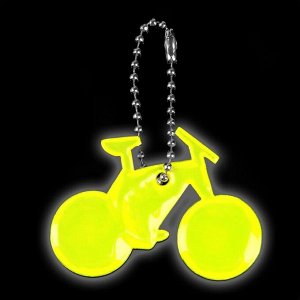 Светоотражающий элемент «Велосипед», 5,5 x 4 см, цвет МИКС
