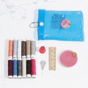 Набор для шитья, 16 предметов, в чехле, цвет МИКС
