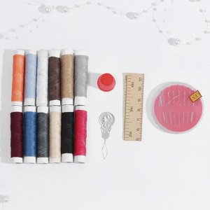 Набор для шитья, 16 предметов, в чехле, цвет МИКС