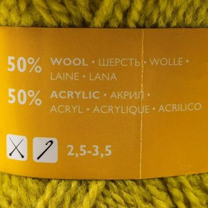 Пряжа Lana (Лана) 50% шерсть, 50% акрил 200м/50гр (345 липа)