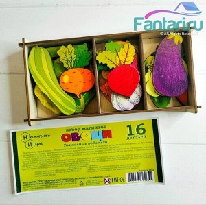 Набор "Овощи на магнитах" в коробке 16 дет