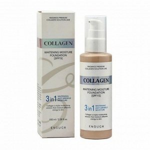 Enough Увлажняющий тональный крем 3 в 1 №21 / Collagen Whitening Moisture Foundation, 100 мл