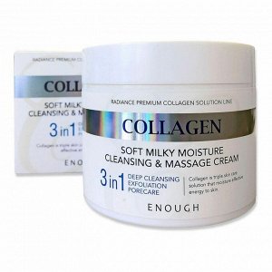 Enough Массажный очищающий крем для лица с коллагеном / Collagen 3 In 1 Cleansing &amp; Massage Cream, 50 мл