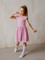 Платье Бабочка кружево розовое