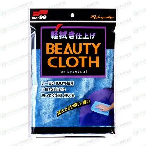 Салфетка Soft99 Wipe Cloth Blue, для полировки, микрофибра, 320х220мм, синяя, арт. 04012