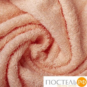 Традиции текстиля Полотенце махровое гладкокрашеное 50х87, 100 % хлопок, пл. 400 гр./кв.м. &quot;Розовый десерт&quot;
