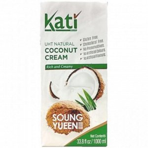 Кокосовые сливки "KATI" 1 л, Tetra Pak СЛИВКИ НЕ ТЕКУЧИЕ