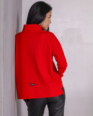 Водолазка удлиненная "DRESS CODE", красный