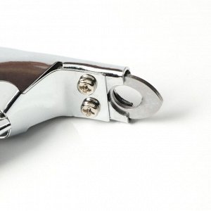 Когтерез-гильотина с прорезиненной ручкой, отверстие 7 мм, чёрный