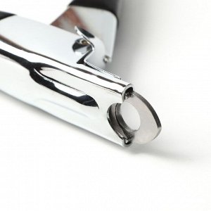 Когтерез-гильотина с прорезиненной ручкой, отверстие 7 мм, чёрный