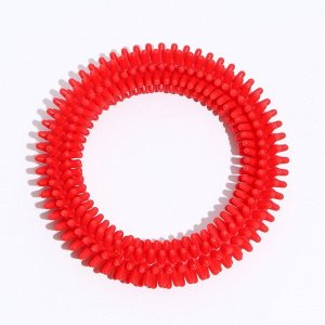 Игрушка "Кольцо с шипами №6", 15,5 см, красная