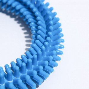 Игрушка "Кольцо с шипами №6", 15,5 см, синяя