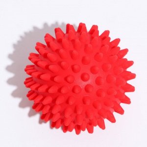 Игрушка "Мяч массажный" №2, 7,7 см, красная