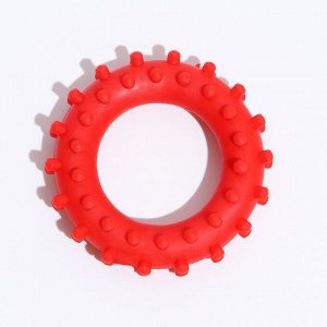 Игрушка "Кольцо с шипами №1", 6,1 см, красная