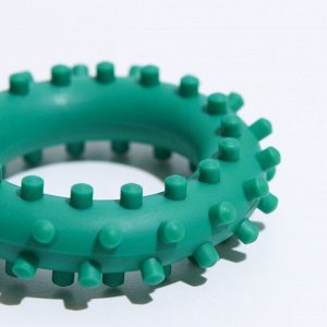 Игрушка "Кольцо с шипами №1", 5,6 см, зелёная