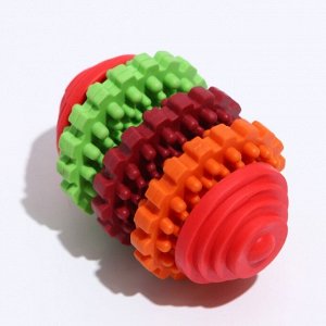 Игрушка литая "Шестеренки" (3 вращающихся кольца), TPR, 7,5 см, микс цветов