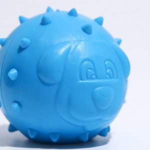 Игрушка резиновая "Мяч с шипами", 6,5см, микс цветов
