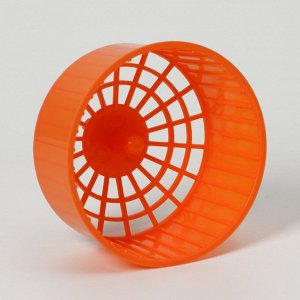 Колесо для грызунов  пластиковое, без подставки, 14,5 см, оранжевое