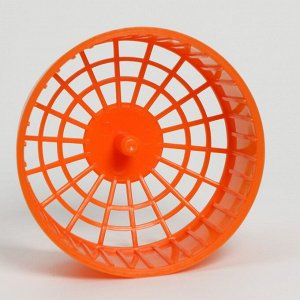 Колесо для грызунов  пластиковое, без подставки, 14,5 см, оранжевое