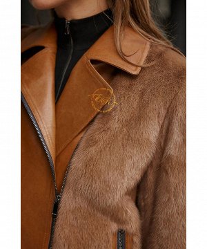 Куртка из кожи меха норки Артикул: L-664-60-KR-N