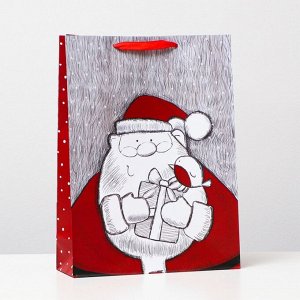 Пакет ламинированный "Дед мороз", 31 x 32 x 12 см 6854069
