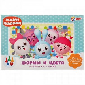 Игра-ходилка "Умные игры" Малышарики.Формы и цвета ,33*22*3 см   V