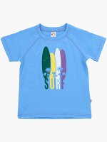 Футболка с принтом &quot;SURF&quot; (80-92см) UD 0731(8)т.голубой