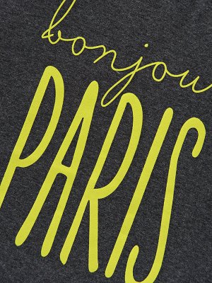 Футболка "Paris" (98-122см) UD 2874-1(2) черный