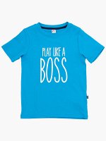 Футболка &quot;BOSS&quot; (122-146см) UD 0787-1(3) темн.бирюза