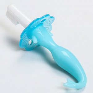 Зубная щётка детская «Русалочка», силиконовая, от 0 мес., цвета МИКС