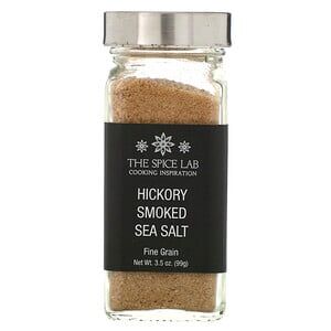 The Spice Lab, копченая морская соль с гикори, мелкозернистая, 99 г