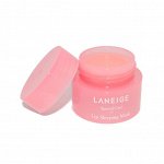 Ночная маска для губ Laneige Lip sleeping mask 3 гр. (наклейки на русском языке нет РОЗОВАЯ УП,), шт