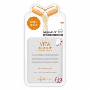 Тканевая маска для лица для выравнивания тона кожи MEDIHEAL Essential Mask Vita Lightbeam EX.(PL) , шт