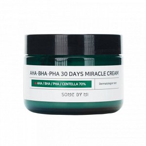 Крем для лица c экстрактом чайного дерева и кислотами Some By Mi AHA/BHA/PHA Miracle cream (60 гр), шт