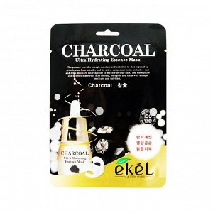 Тканевая маска для лица Ekel CHARCOAL (уголь) , шт