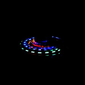 Летающая тарелка UFO, датчик движения, работает от аккумулятора, цвет синий